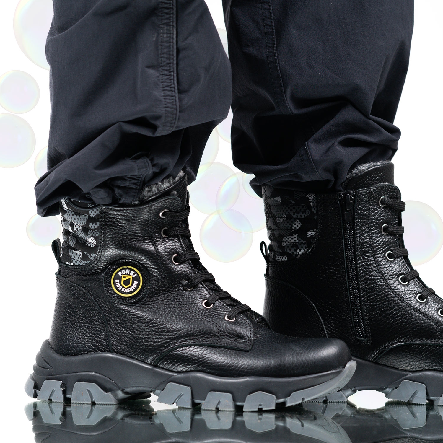 Children's boots PONKI Samurai Black №31-36