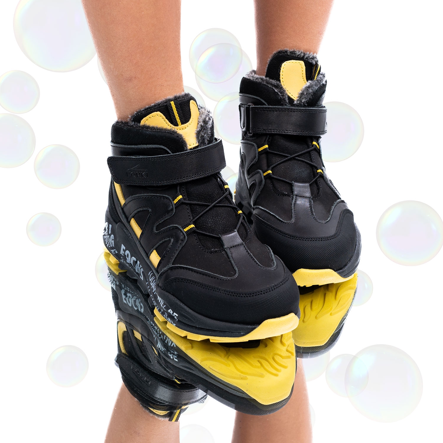 Children's boots PONKI STYLISH BLACK №31-36