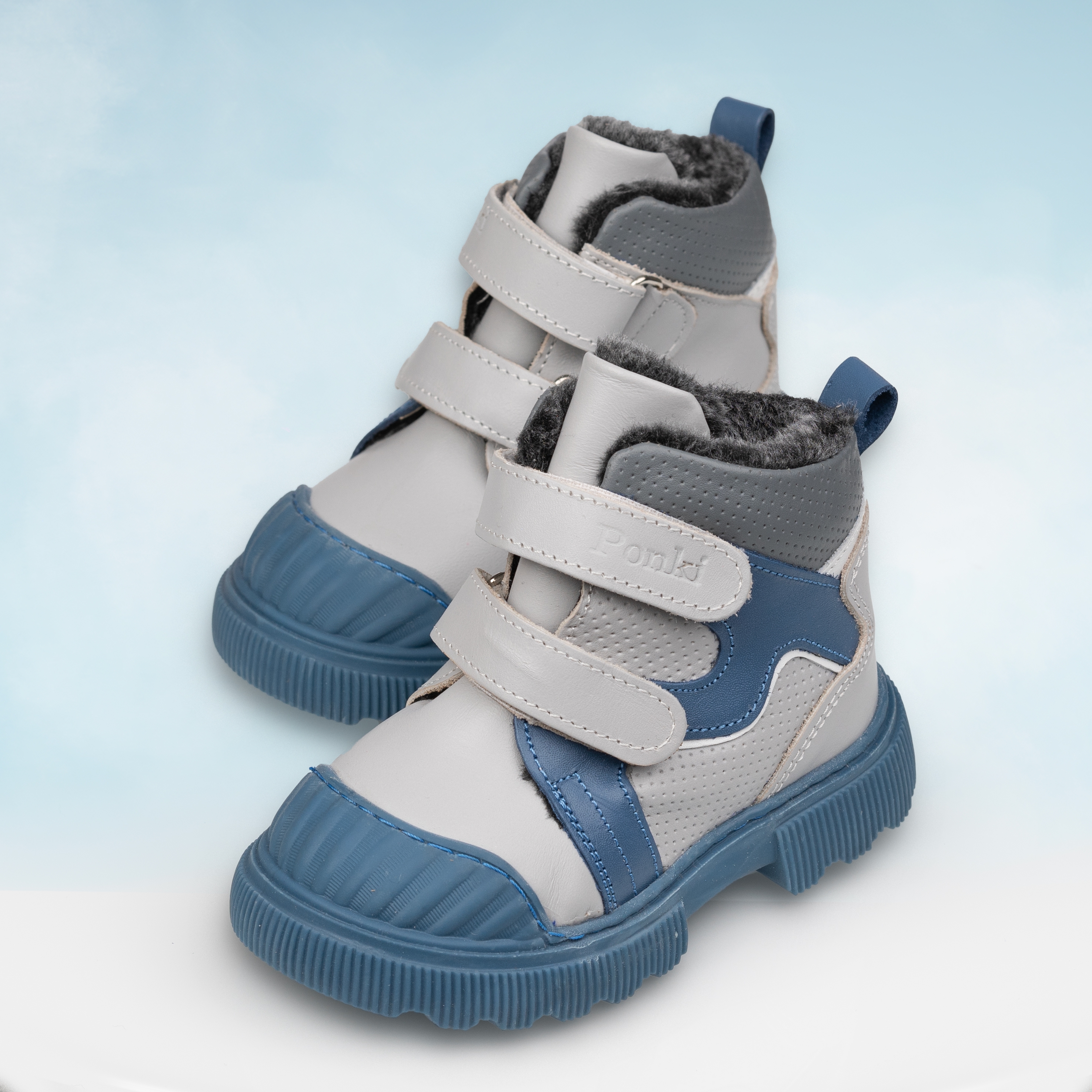 Children's boots PONKI SUPER WAVE GREY №22-25
