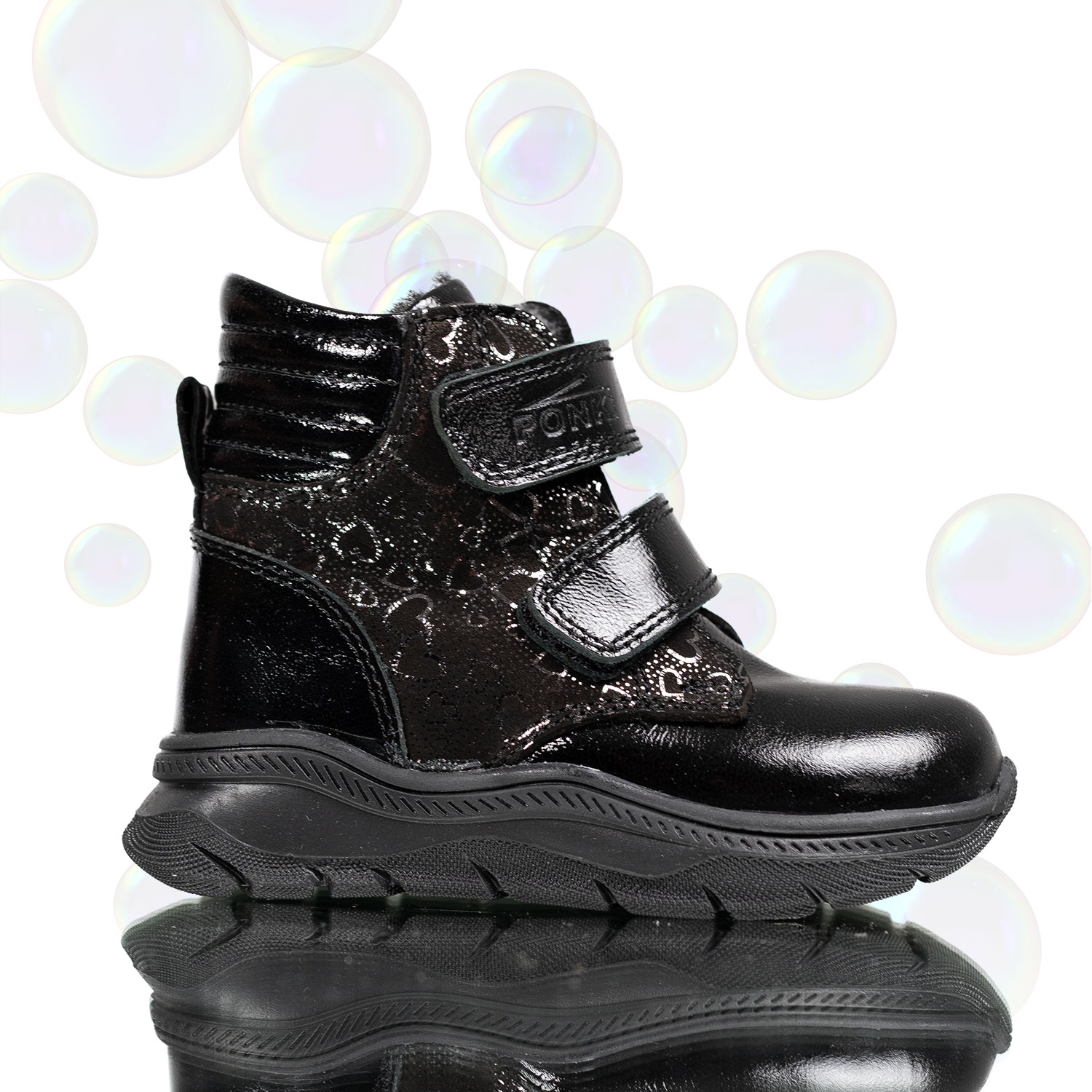 Children's boots PONKI Warrior Black-Sim 21-25