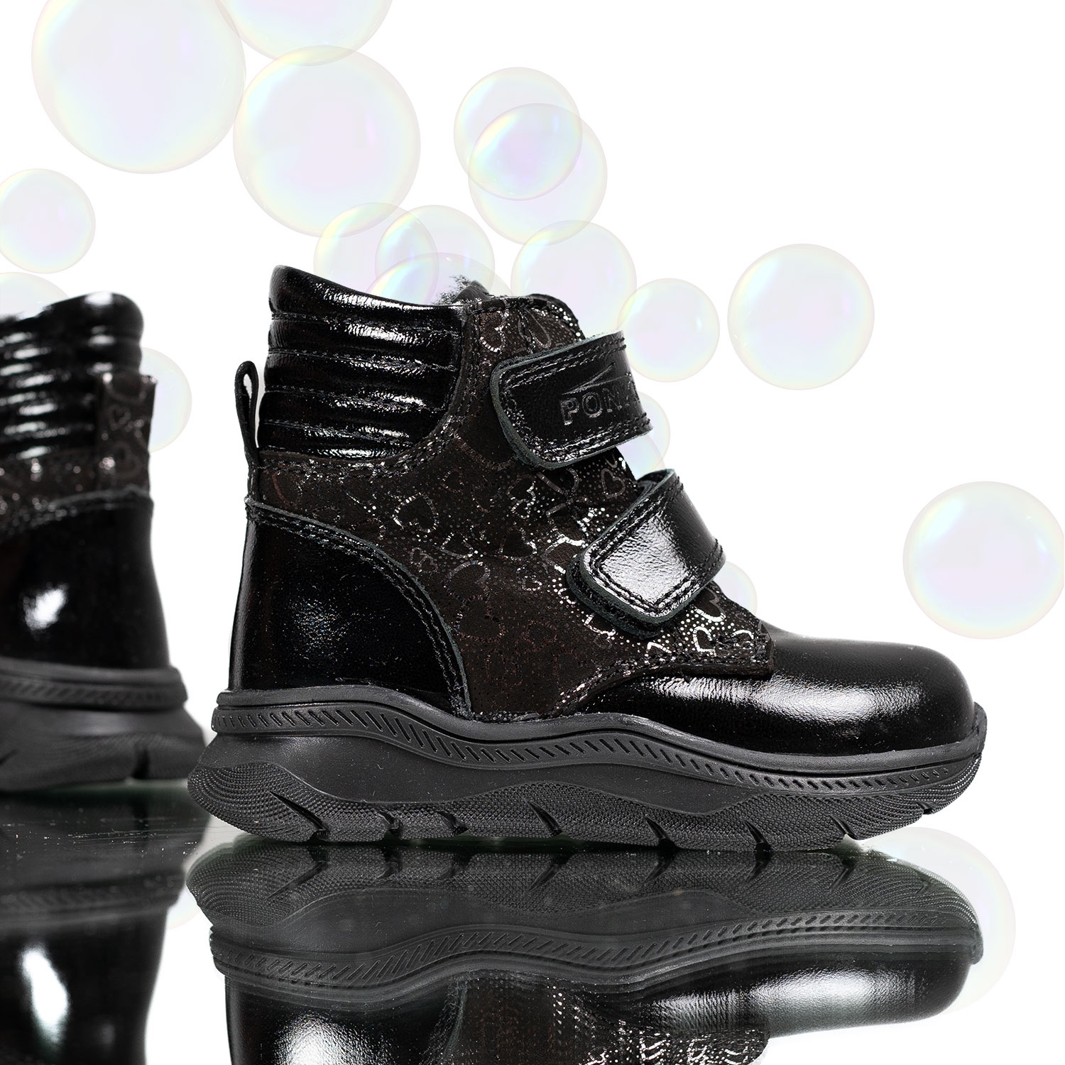 Children's boots PONKI Warrior Black-Sim 21-25