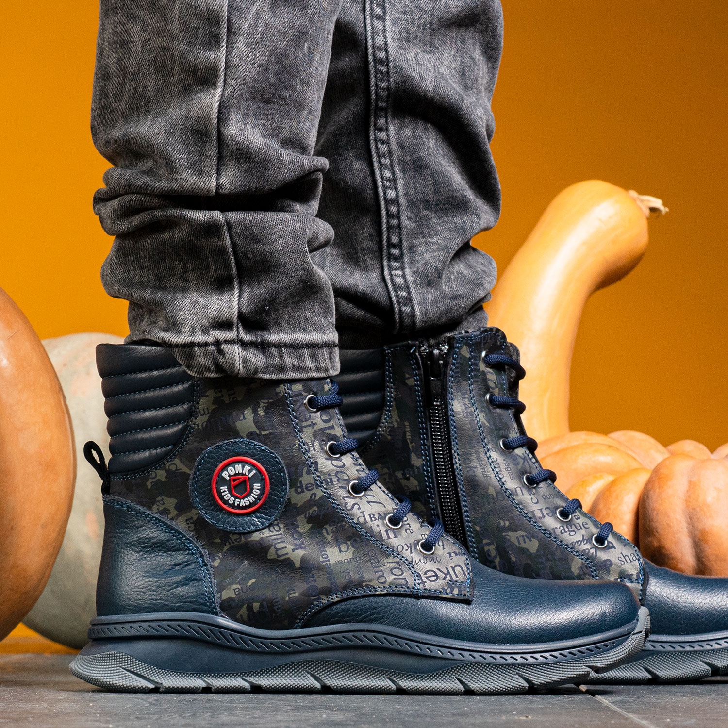 Children's boots PONKI Warrior Darkblue №31-36