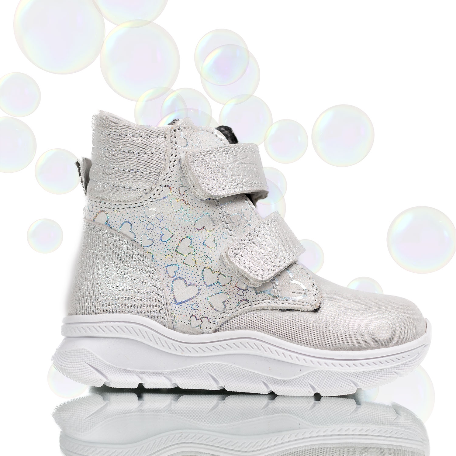 Children's boots PONKI Warrior Silver 21-25