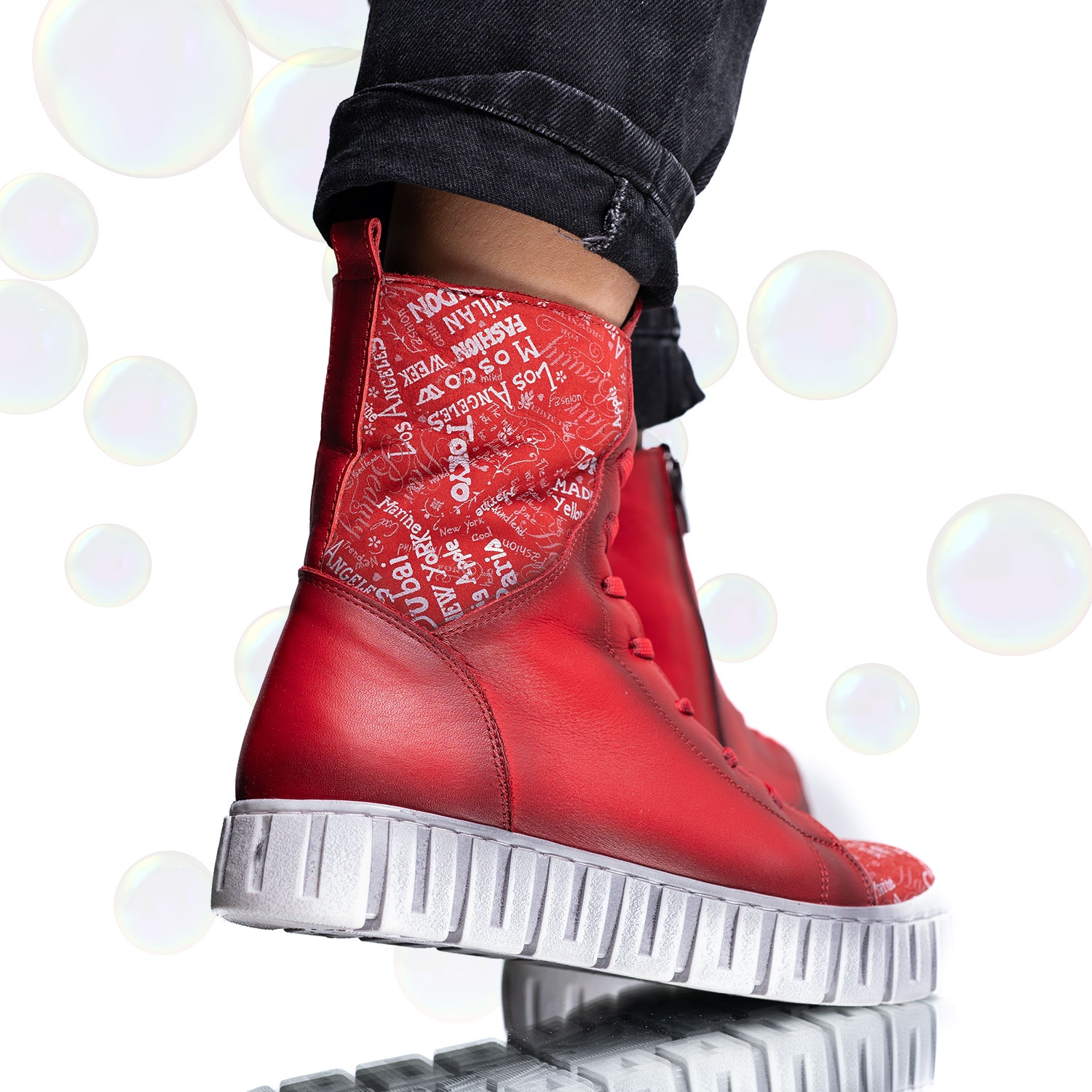 Children's boots PONKI WORLDE RED №31-36