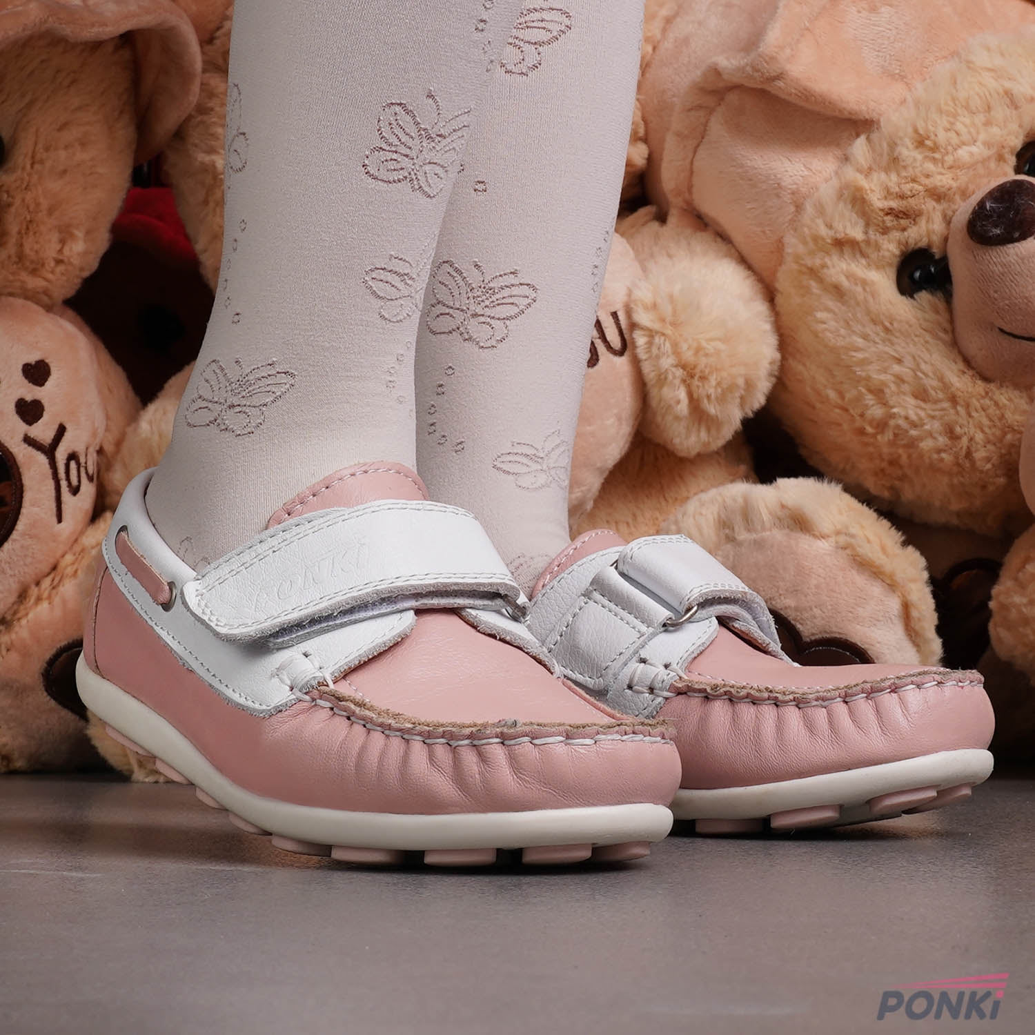 Children's moccasins PONKI ELEGO II POWDER WHITE №26-30