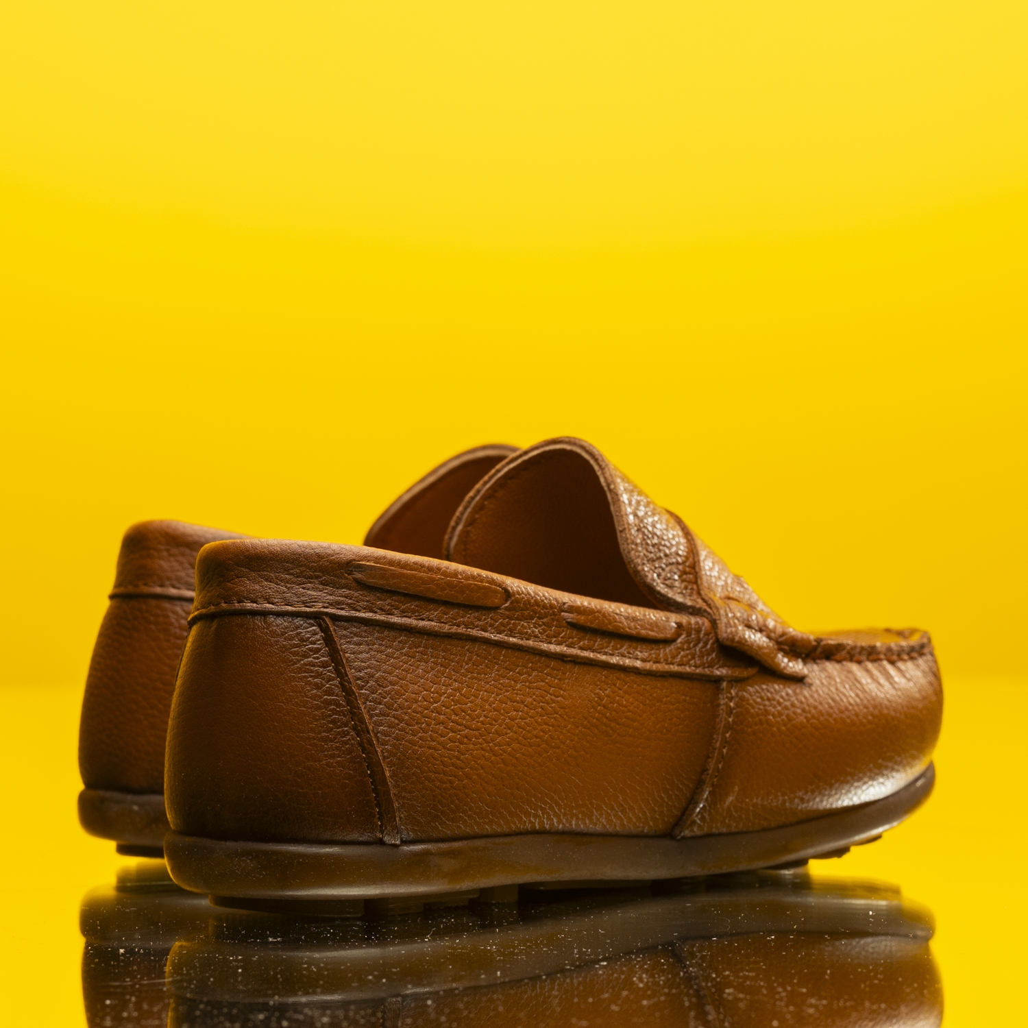 Children's moccasins PONKI GLASSES Brown №36-39