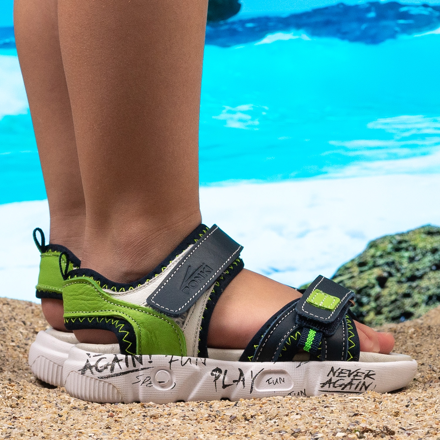Children's sandals PONKI Ayzen Darkblue №31-36