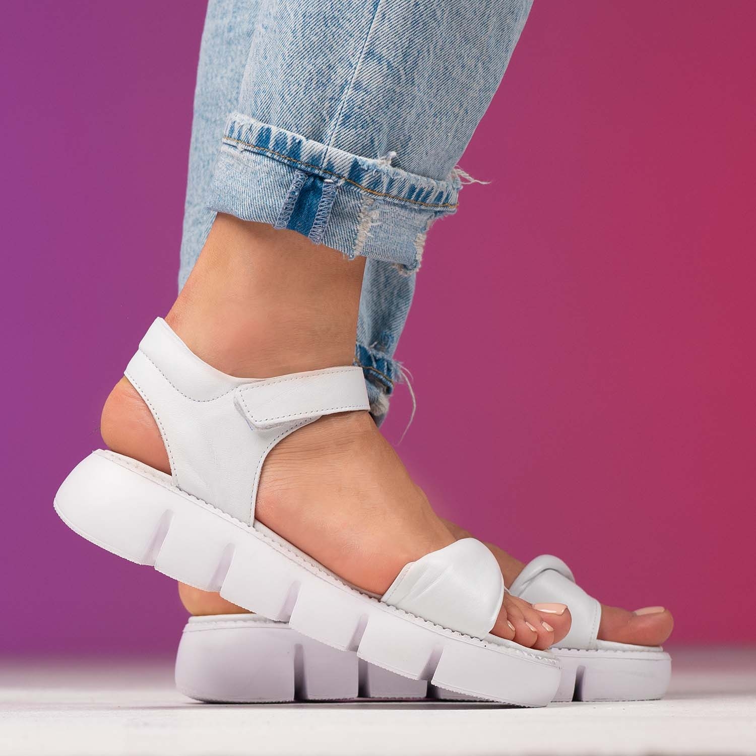 Children's sandals PONKI Baldosa White №27-30