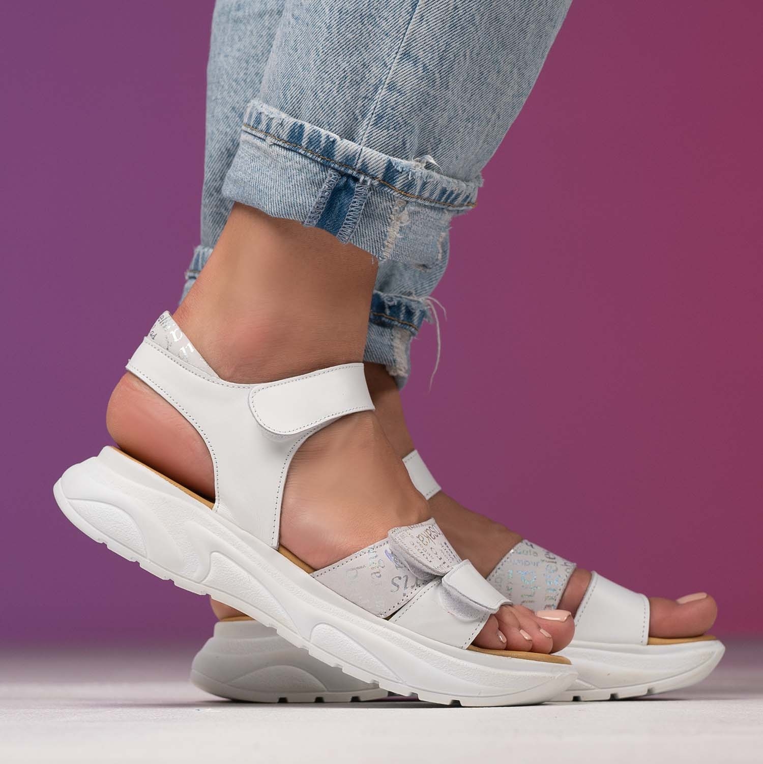 Children's sandals PONKI BLESSED WHITE №31-35