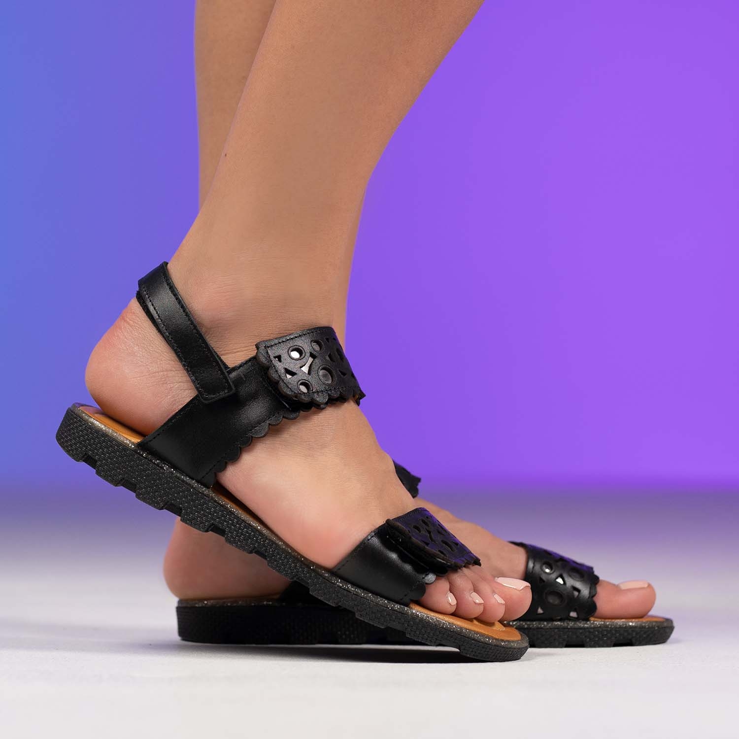 Children's sandals PONKI ELEMENTO Black №26-30
