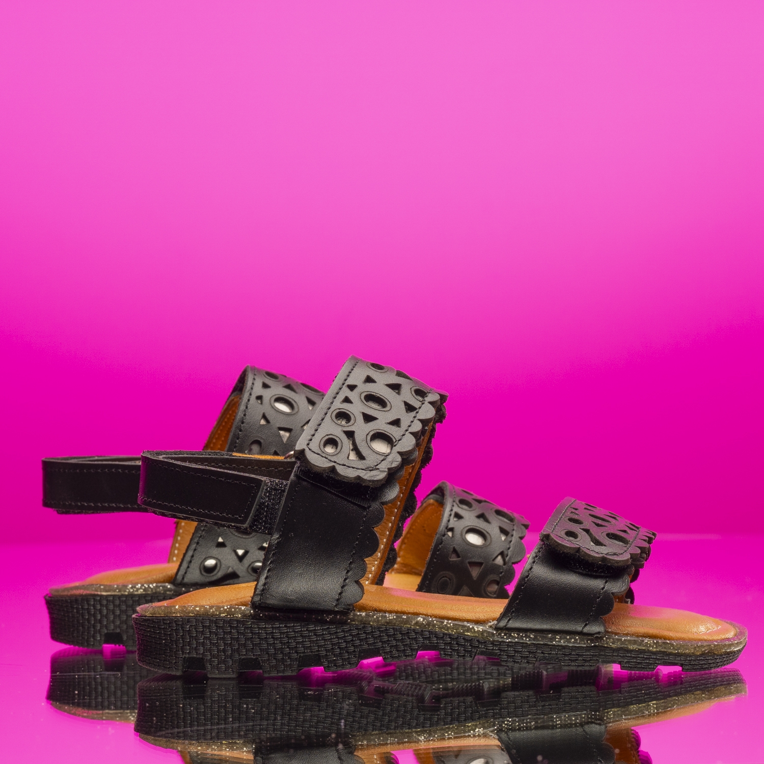 Children's sandals PONKI ELEMENTO Black №26-30