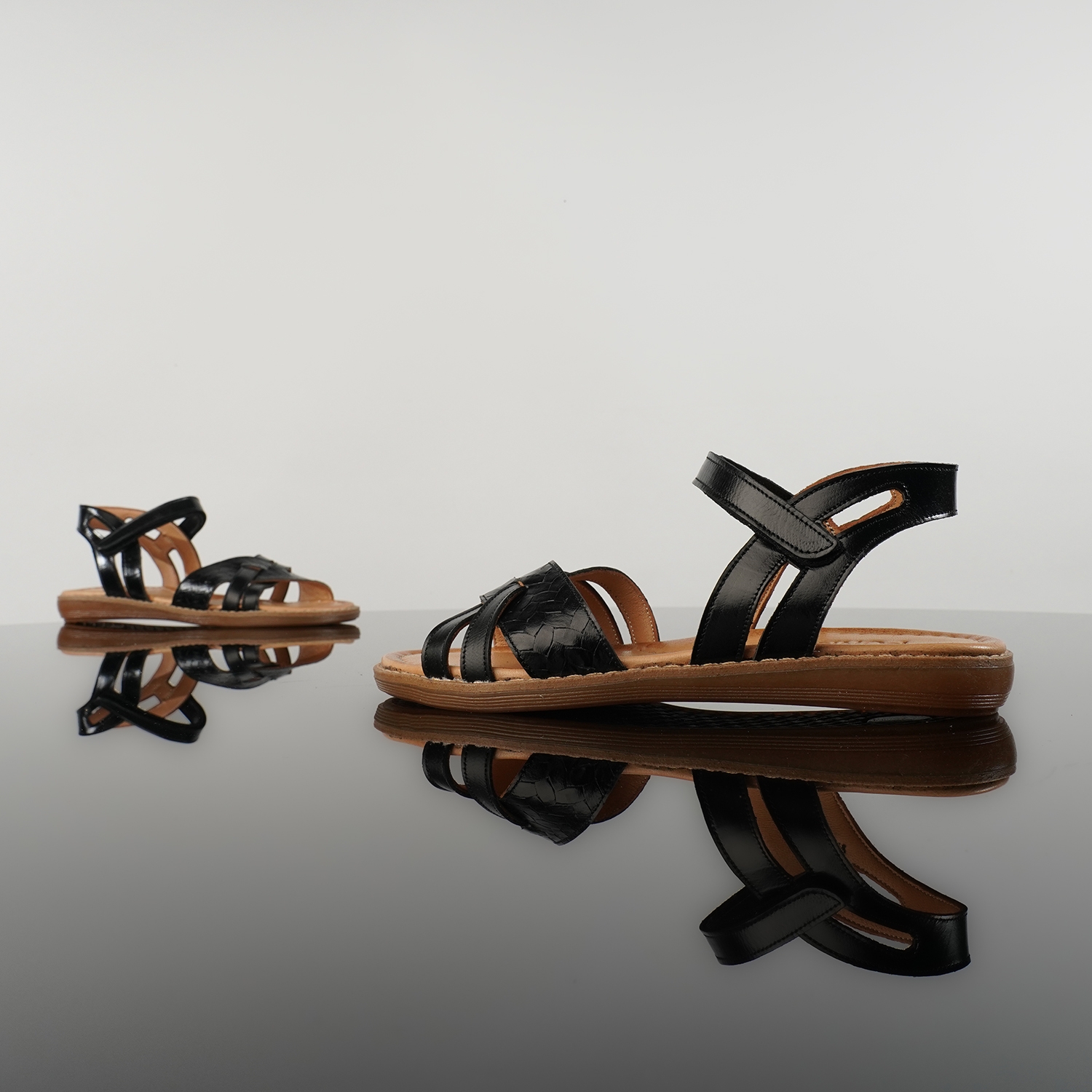 Children's sandals PONKI MINI ANGEL BLACK №31-36