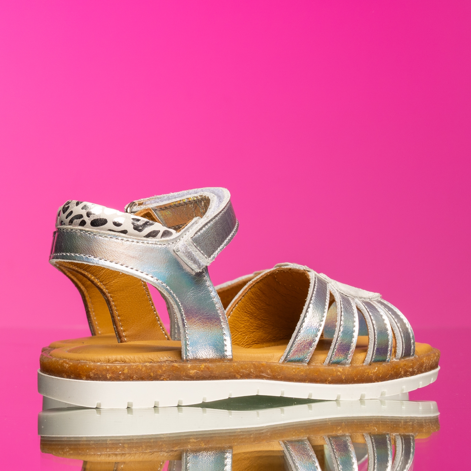Children's sandals PONKI Robin SIlver II №26-30
