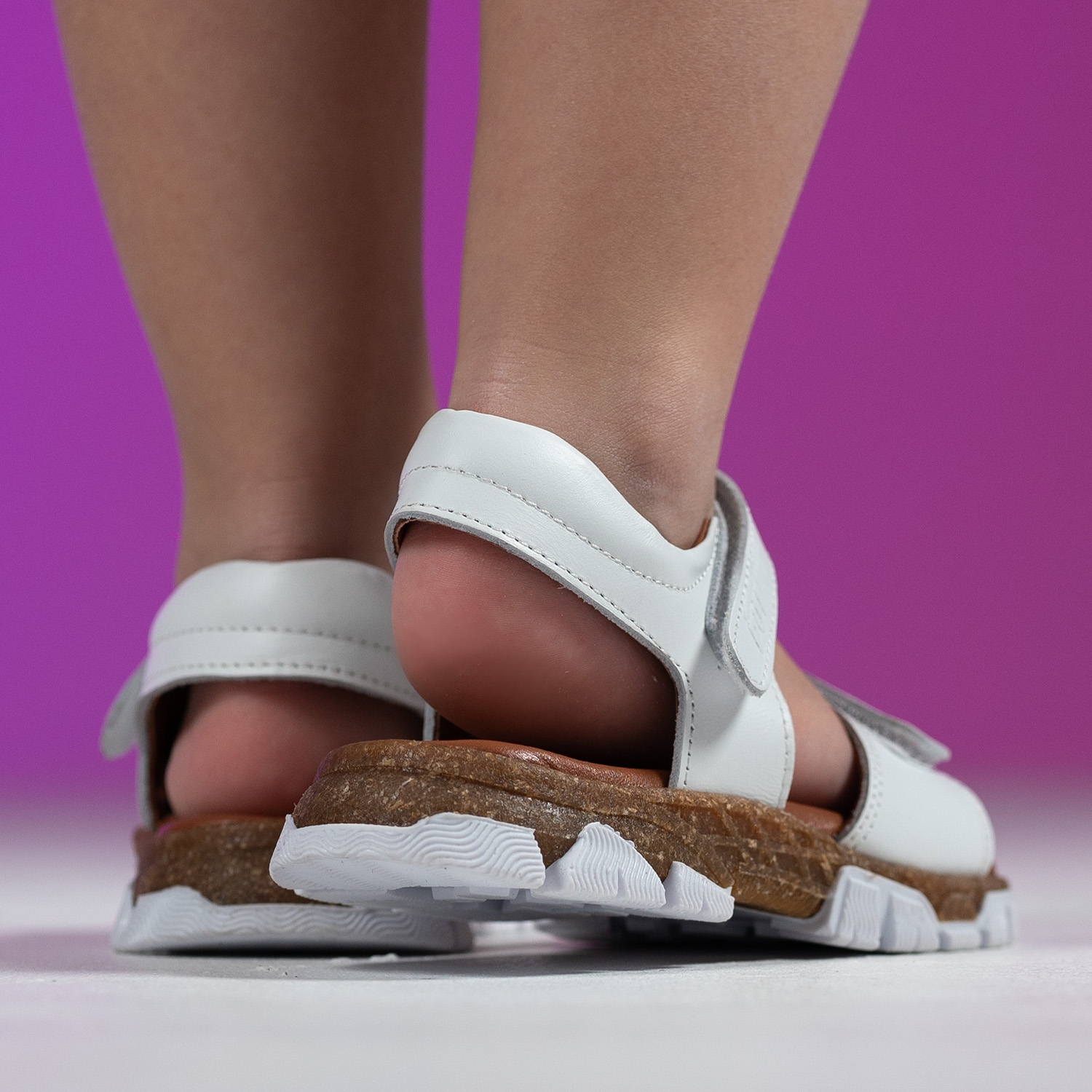 Children's sandals PONKI Roger White №26-30