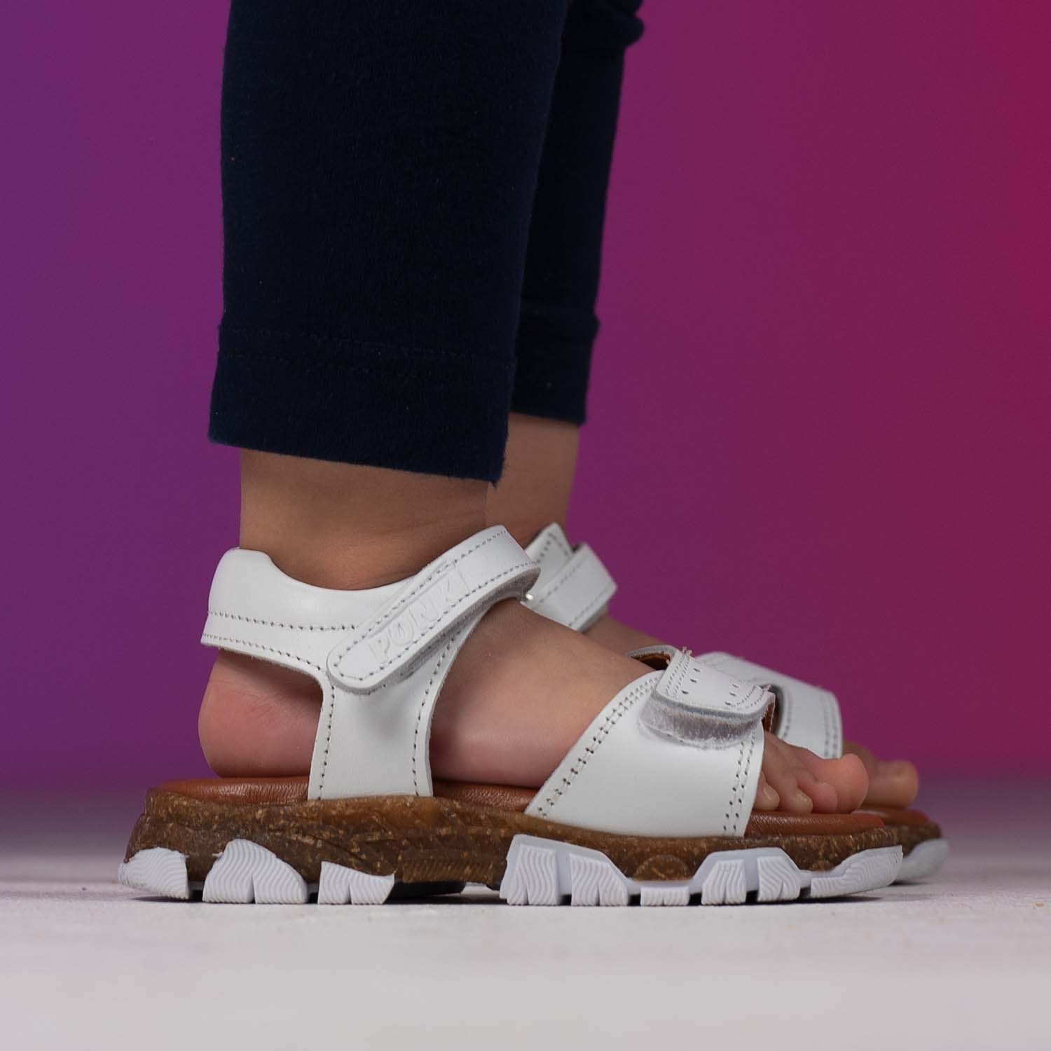 Children's sandals PONKI Roger White №31-35
