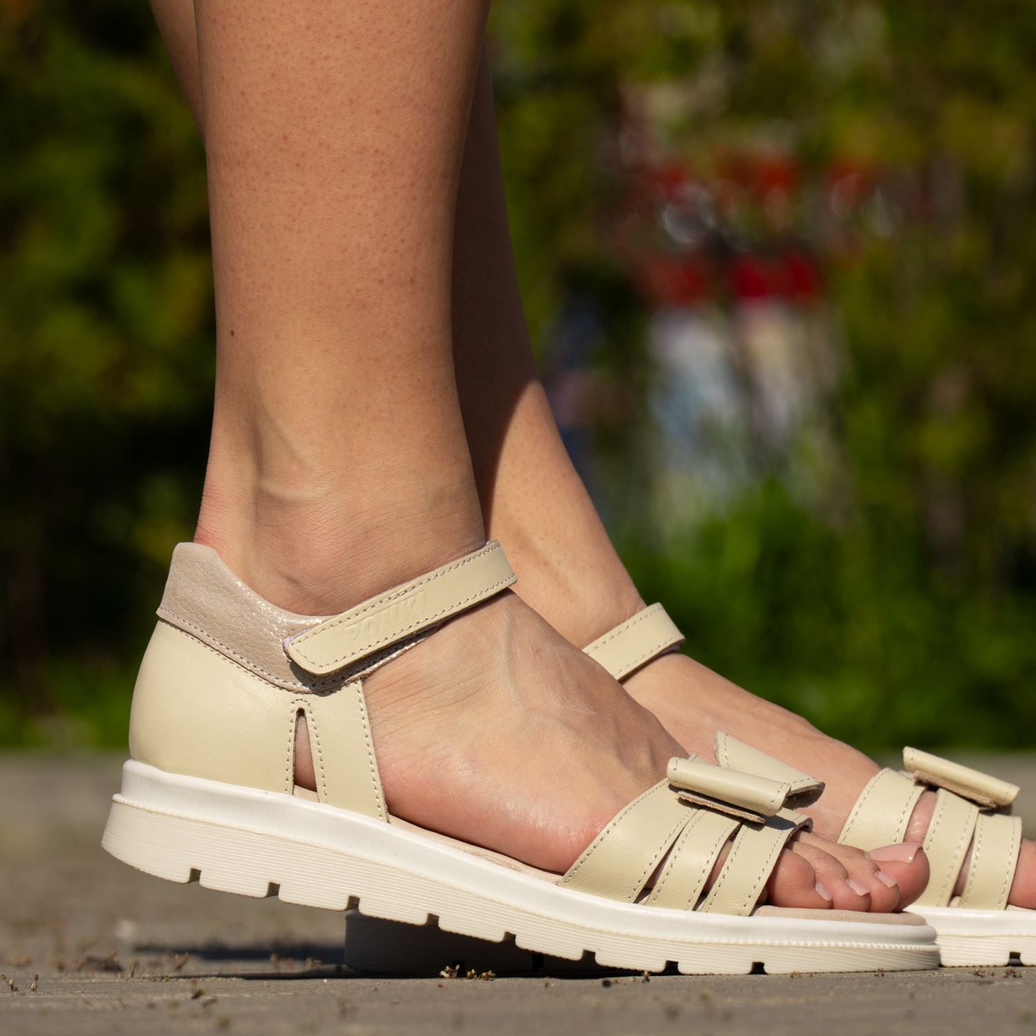 Children’s Sandals PONKI Rosette Beige №31-36