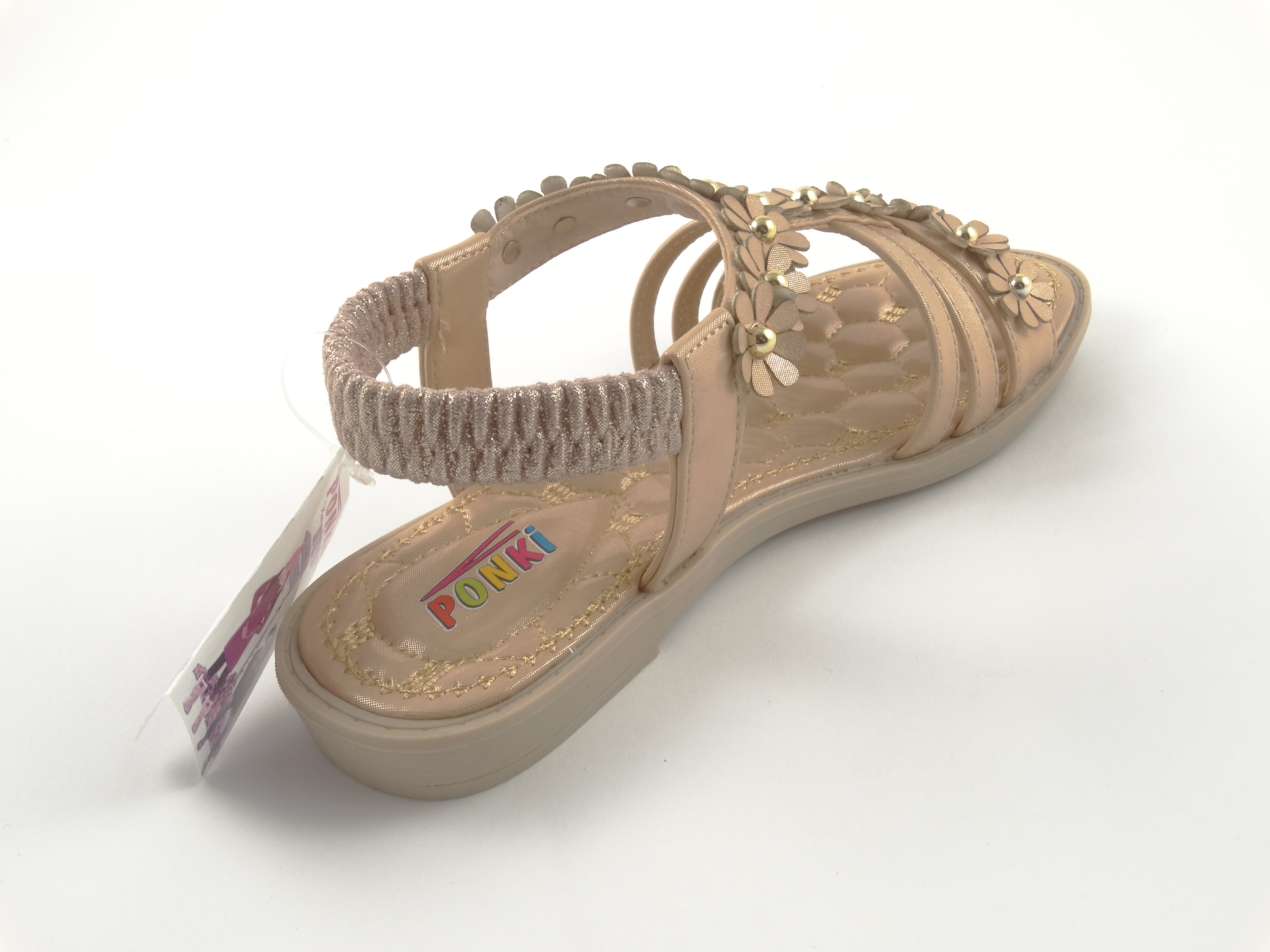 Children's sandals PONKI Rosette White №31-36