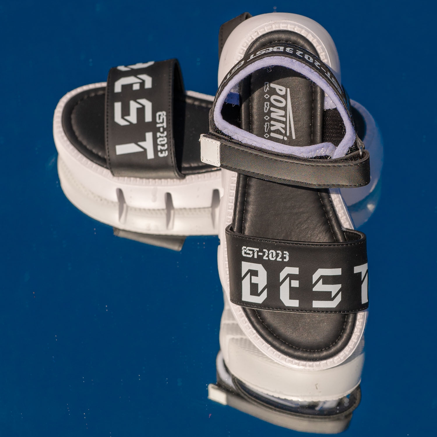 Children's sandals PONKI Suzume Black #31-36