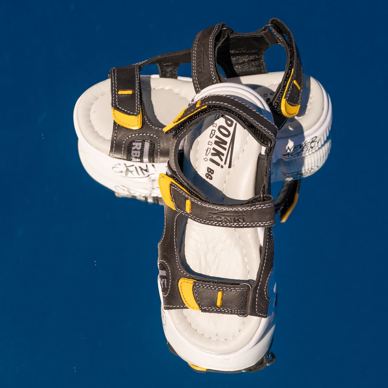 Children's sandals PONKI URBAN STYLE BLACK №27-30