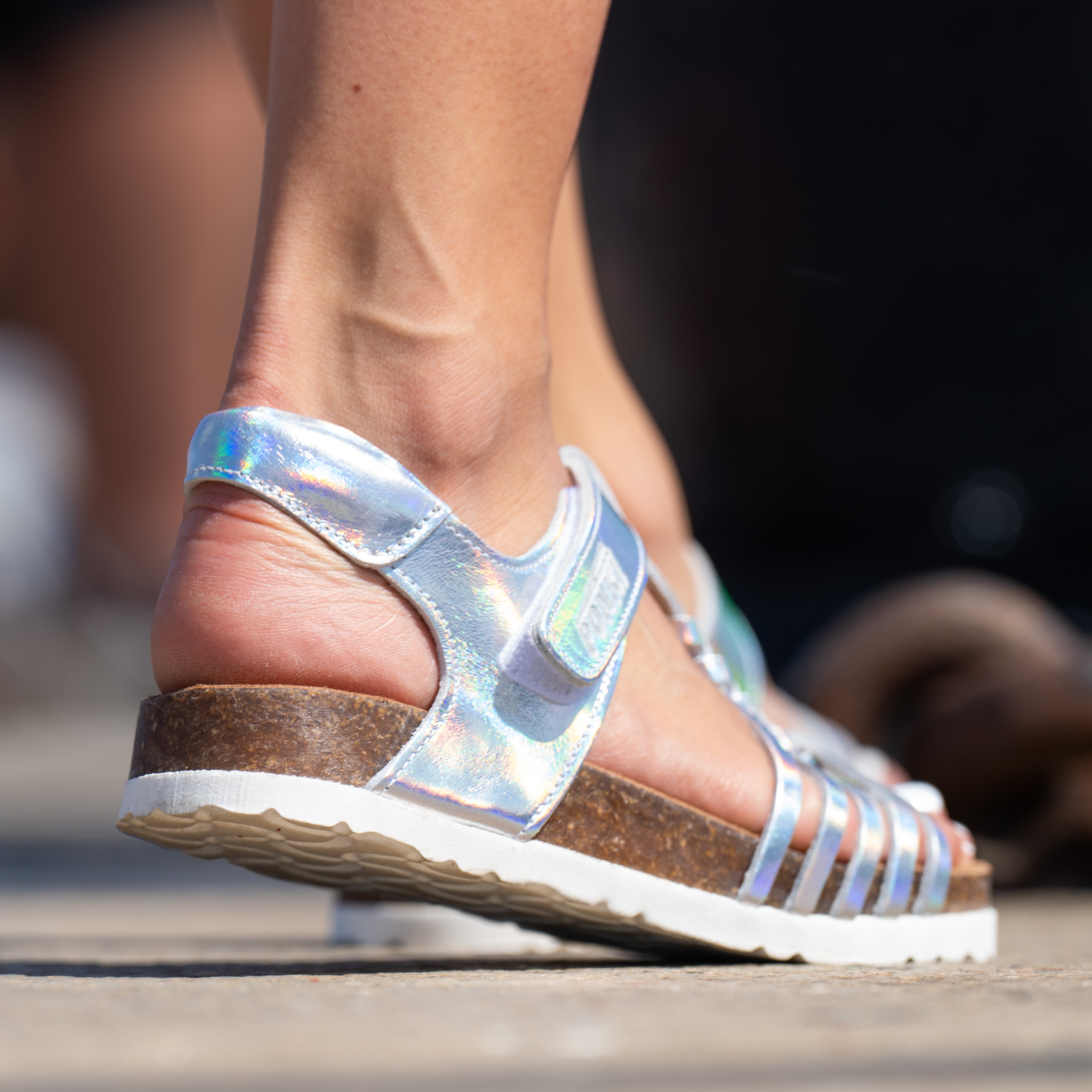Children's sandals PONKI VAGGETA ELITE SILVER №32-36
