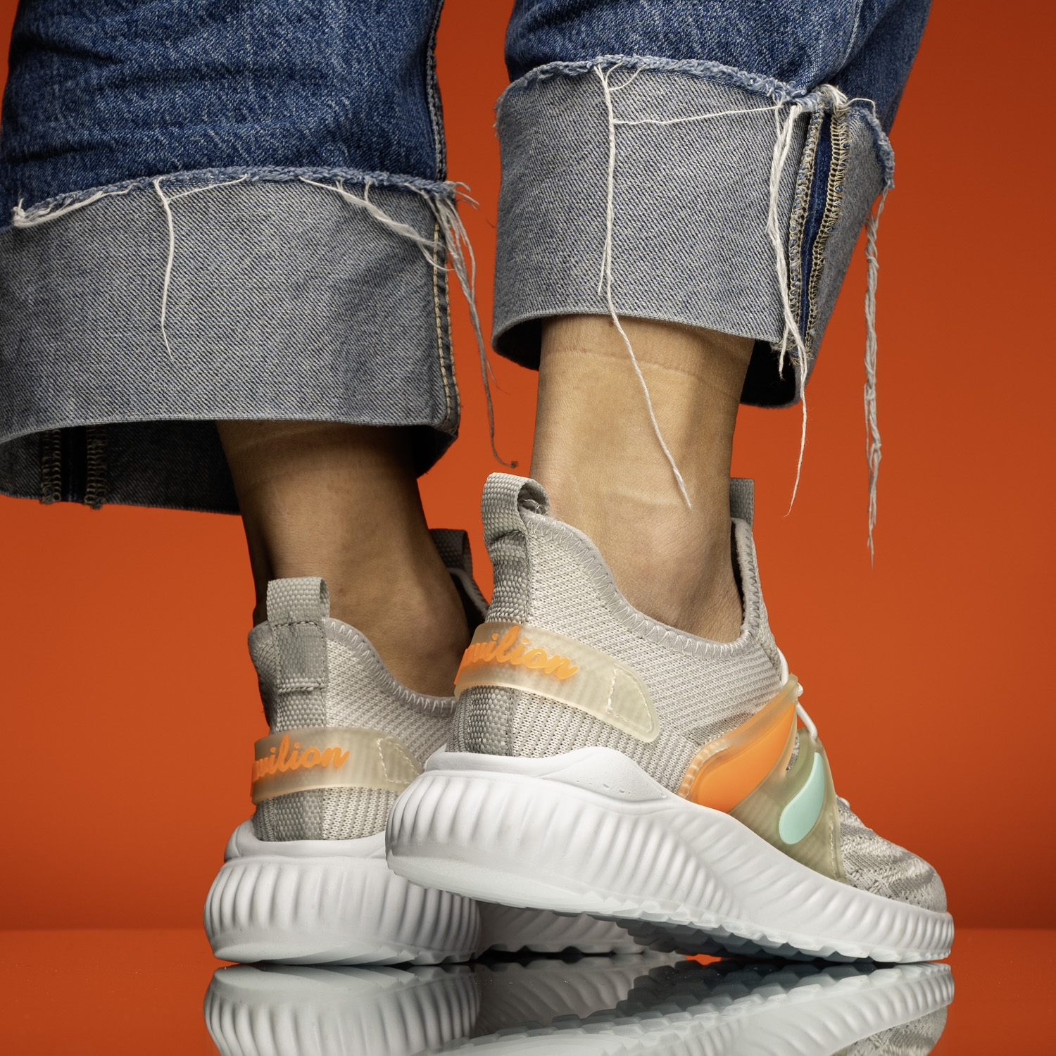Children's sneakers Pavilion White-Orange №31-35