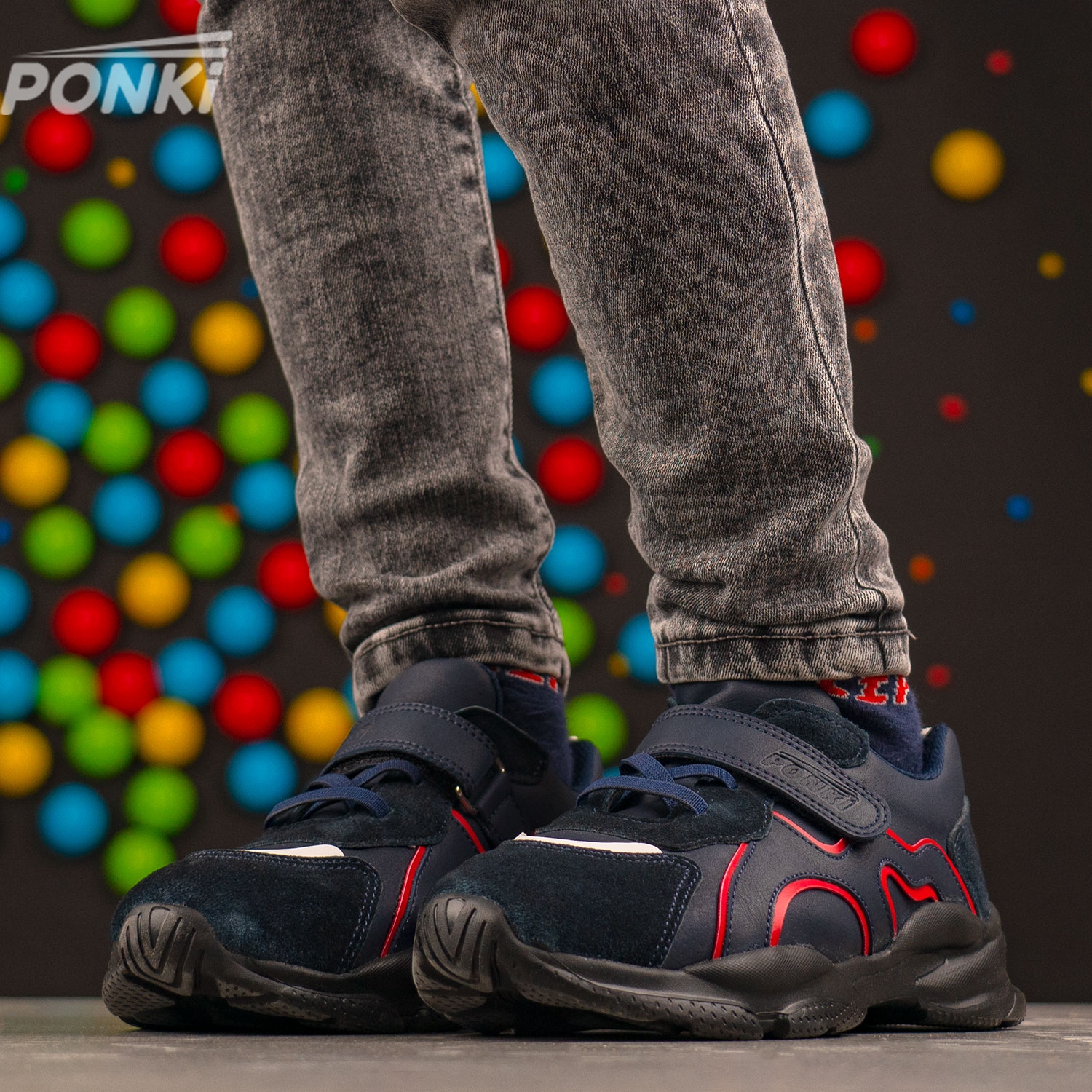 Children's sneakers PONKI NOISE DARKBLUE №26-36