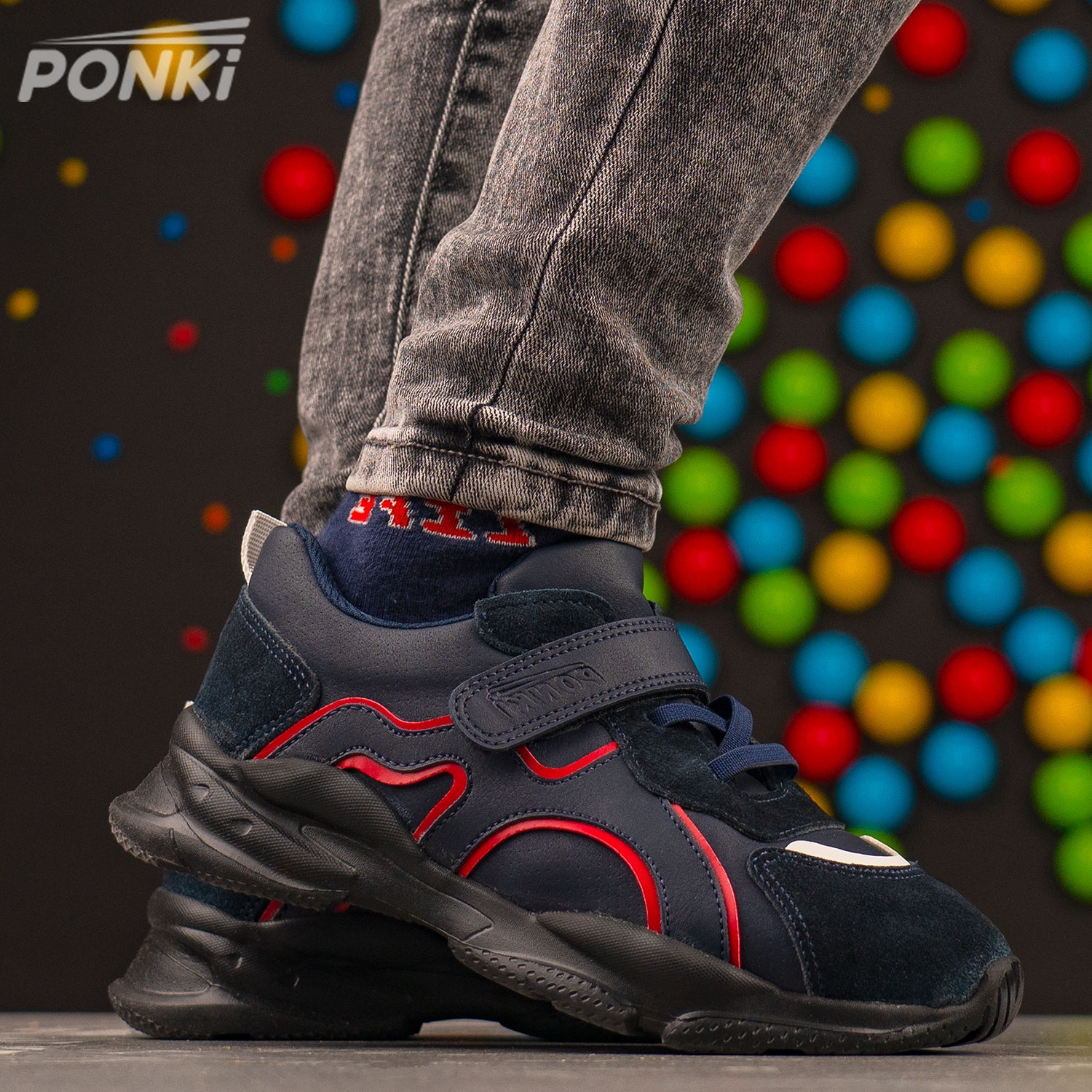 Children's sneakers PONKI NOISE DARKBLUE №26-36