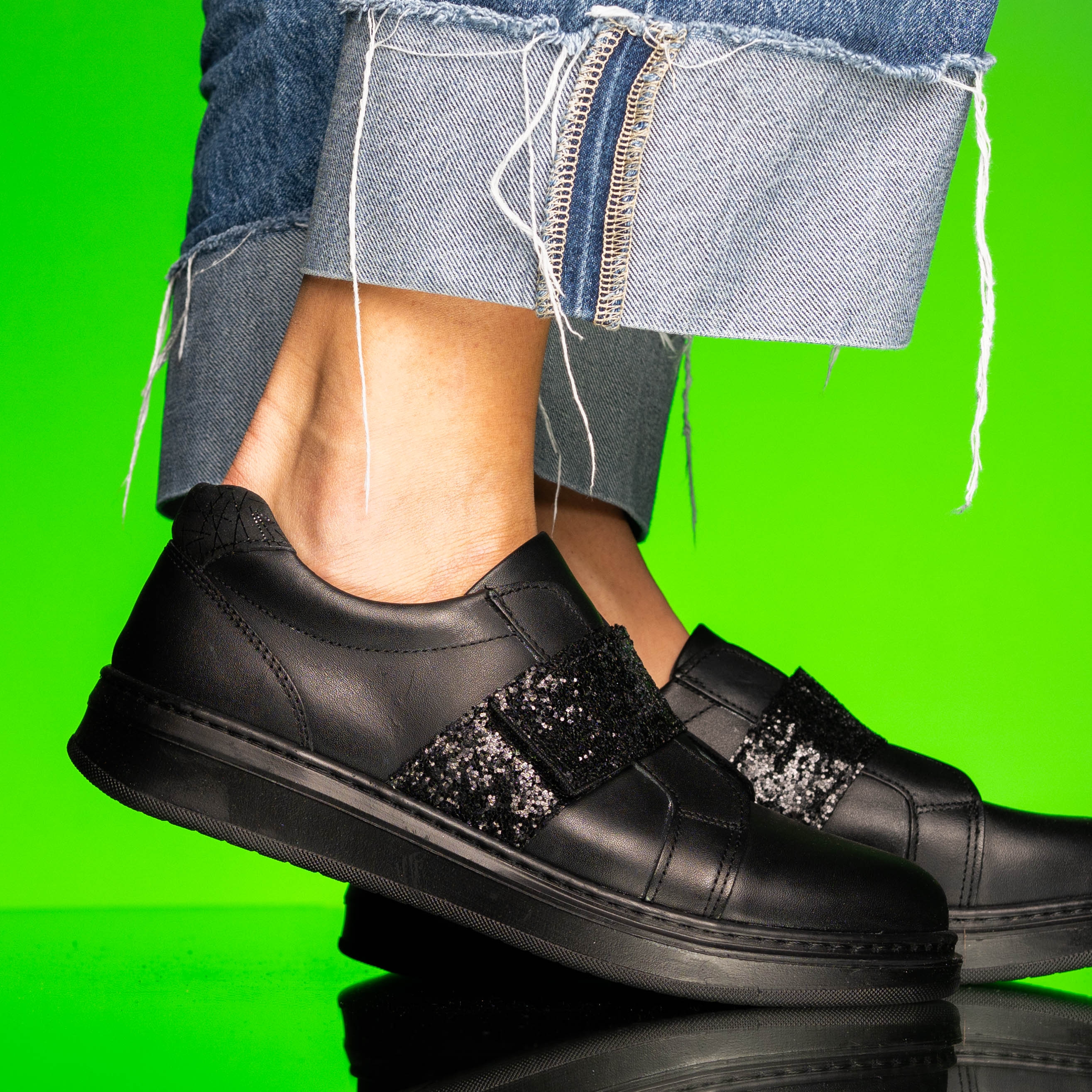 Children's sports and elegant shoes PONKI SHINE Black №31-35
