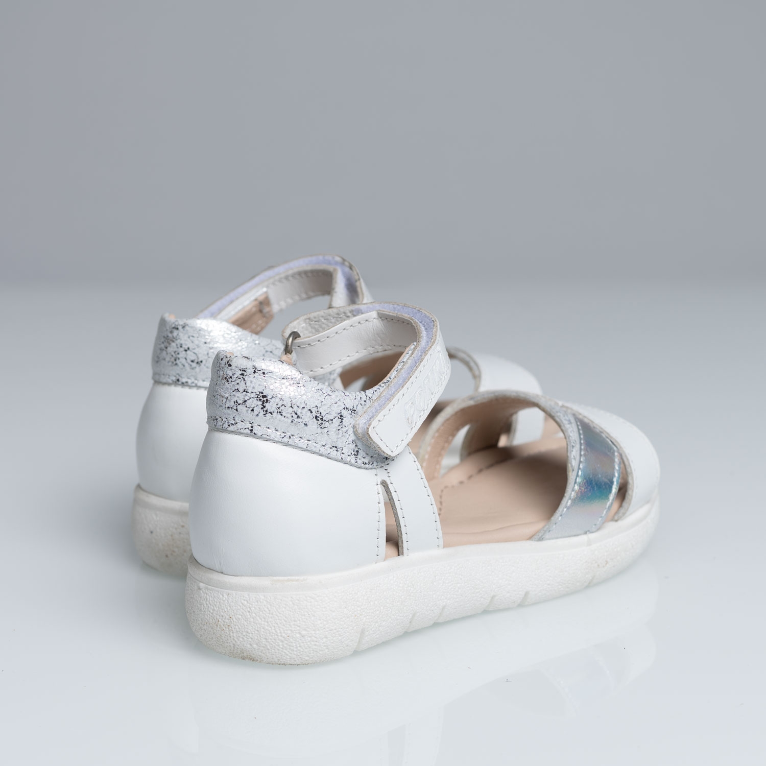 Children Sandals PONKI Sparkle White №26-30