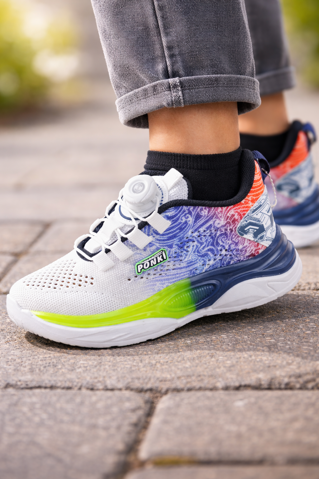 Children Sneakers PONKI White-Navy №31-36