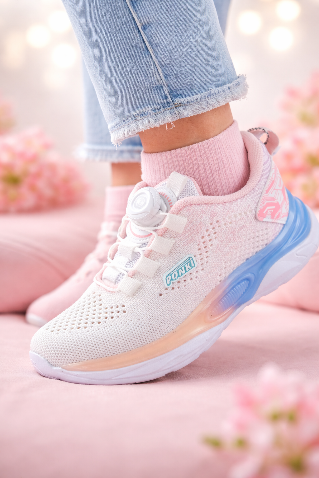 Children Sneakers PONKI White-Powder №31-36