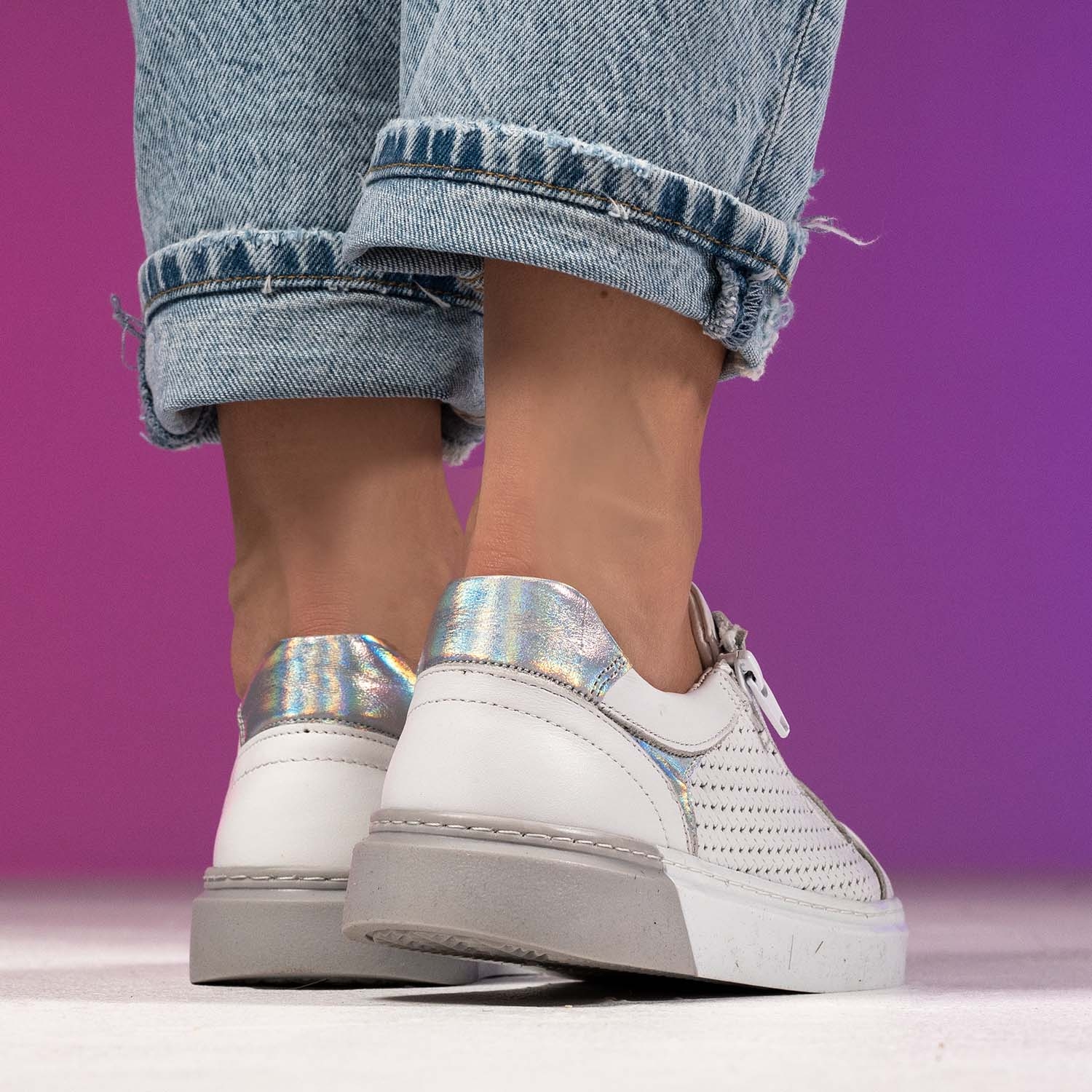 Детски обувки PONKI Elegento White-Silver №31-36
