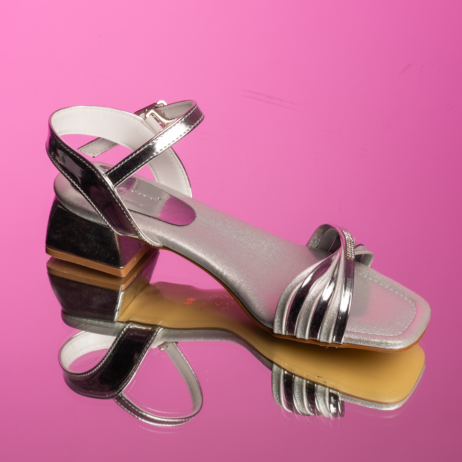 Children's sandals PONKI Elegance Silver №31-36