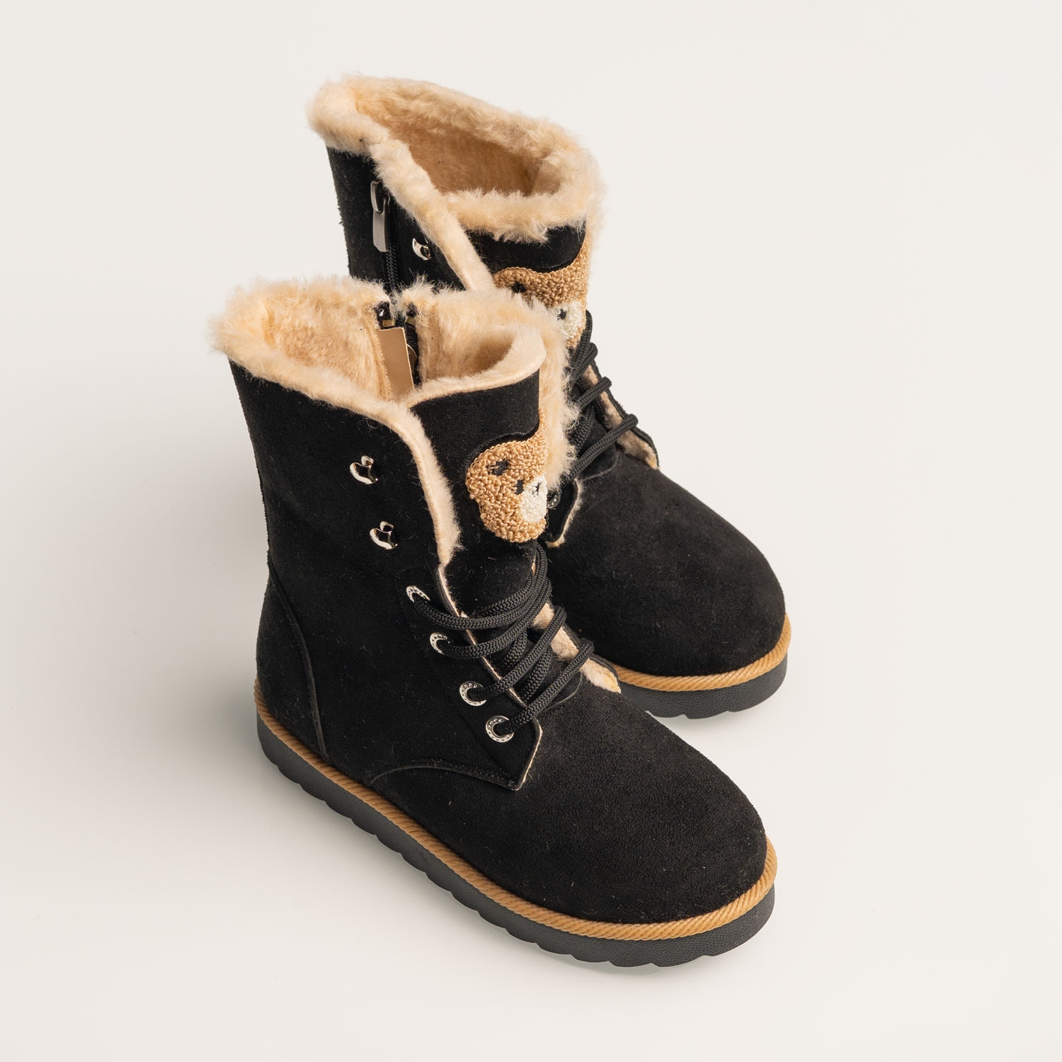 Girl boots PONKI Bear Black №31-36