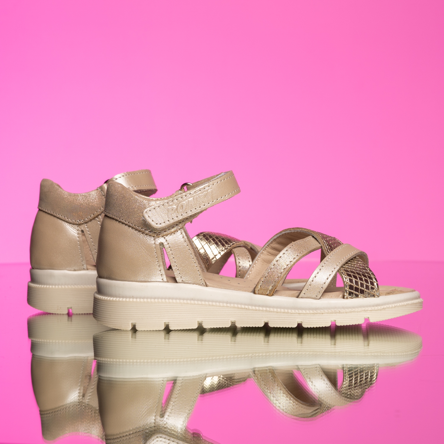 Girls’ Sandals PONKI Nastrini Beige №31-36