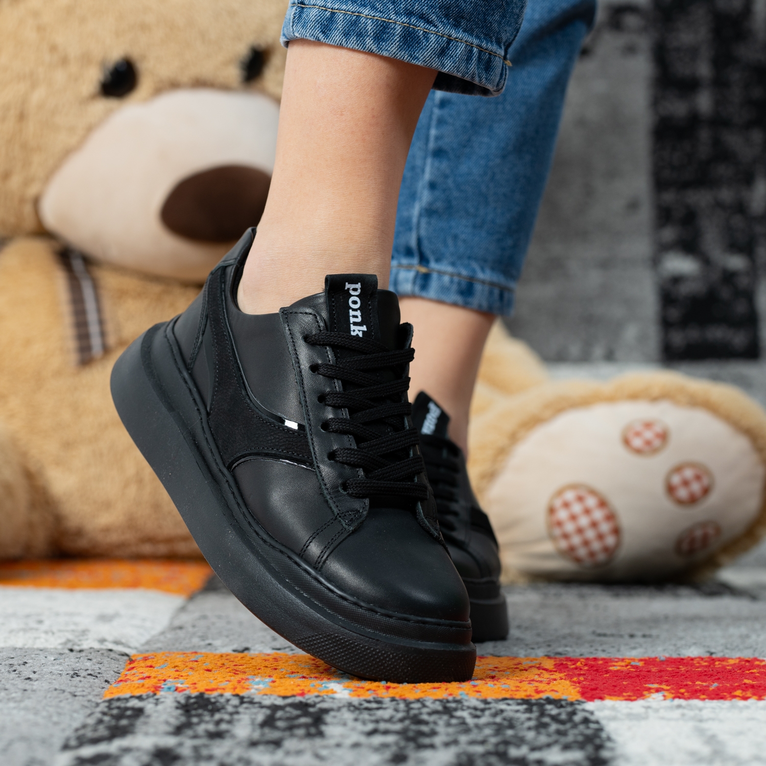 Junior sneakers PONKI Splint Black-Sim №36-39