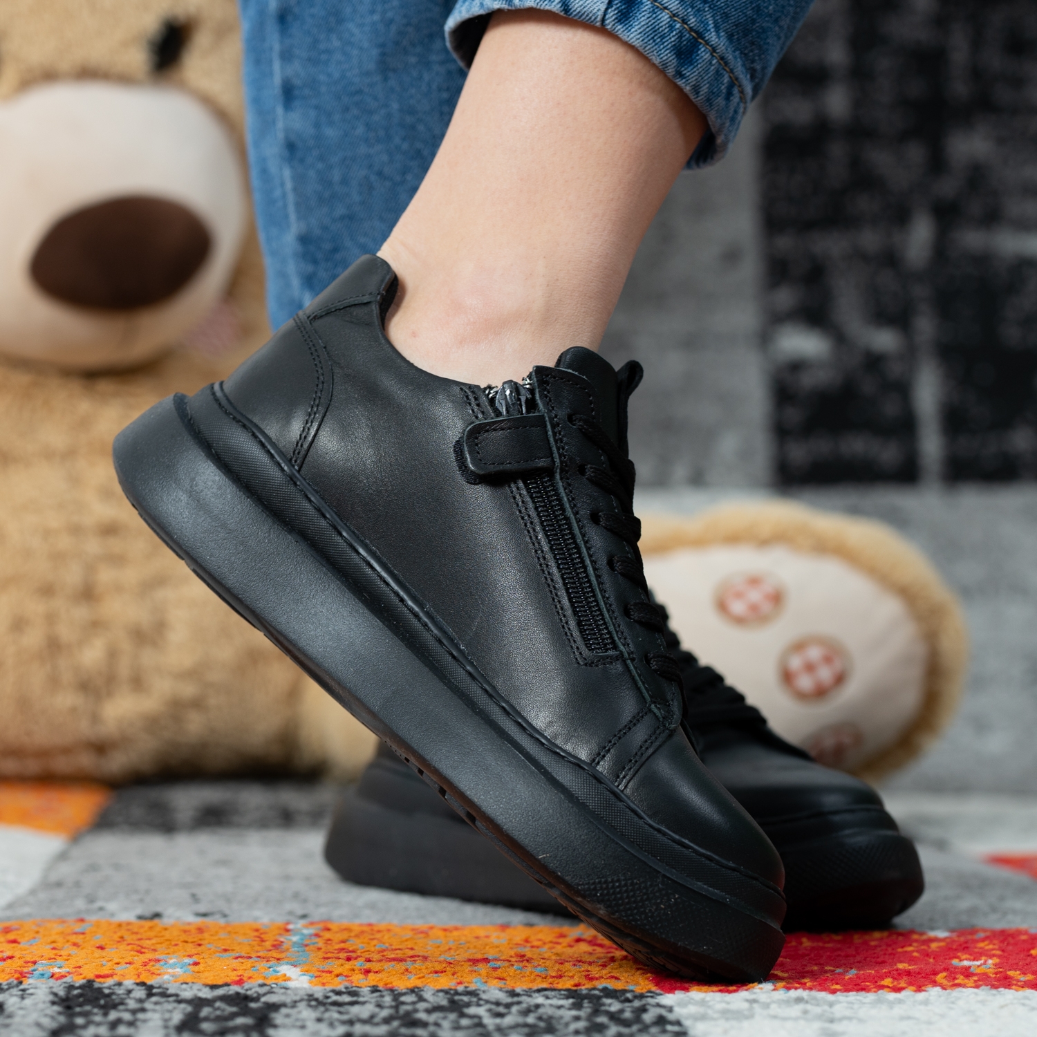 Junior sneakers PONKI Splint Black-Sim №36-39