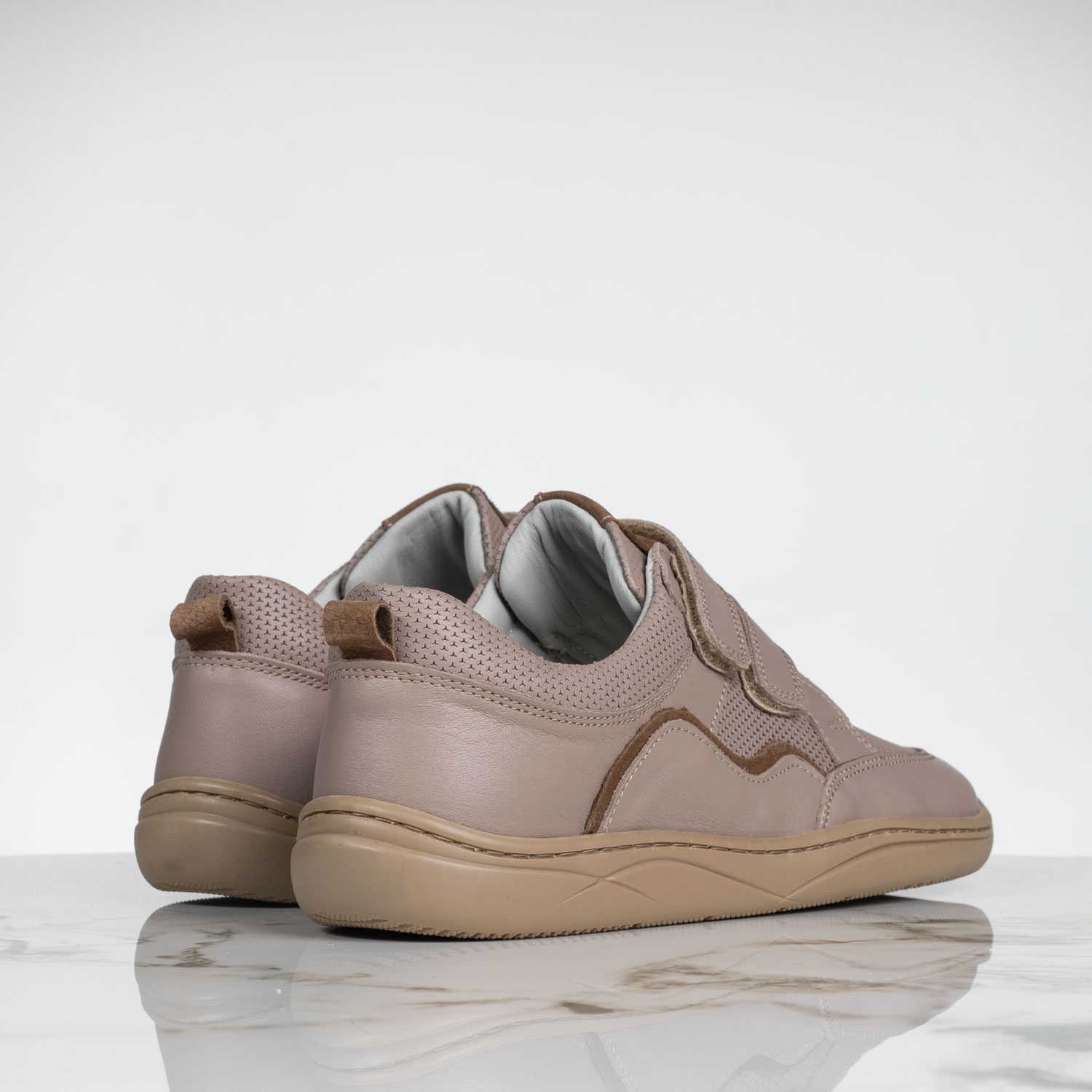 Youth barefoot shoes PONKI Barefoot WAVES Beige №37-40