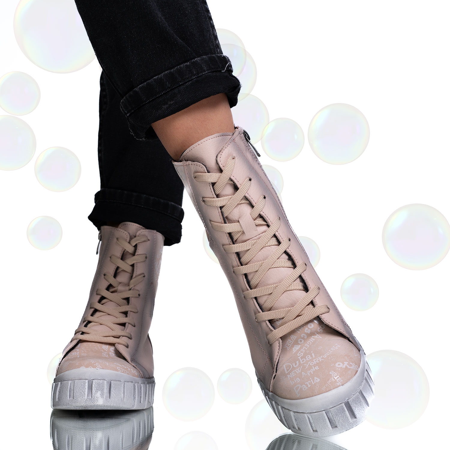 Youth boots PONKI WORLDE Powder №36-39
