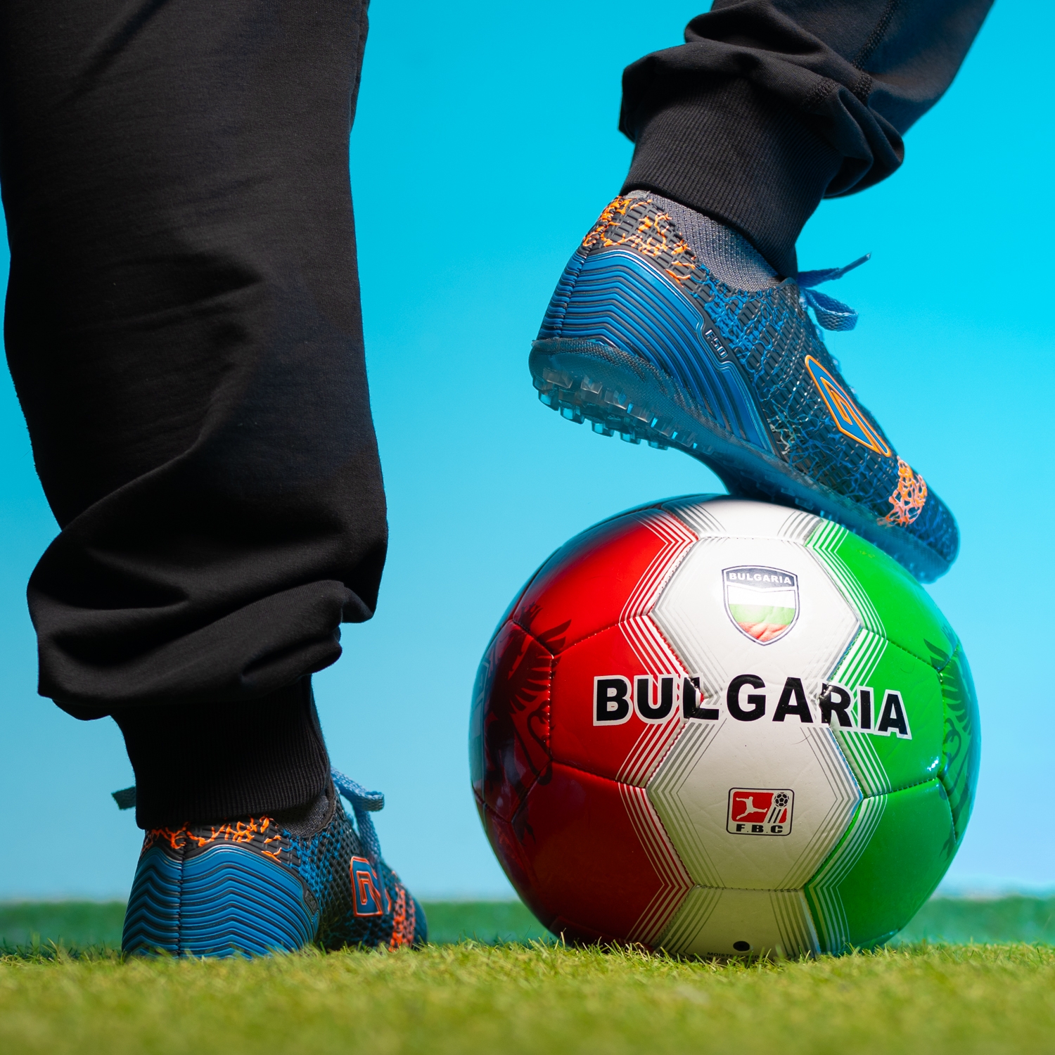 Youth football boots-centipedes Dugana Grey-Turquoise №36-39