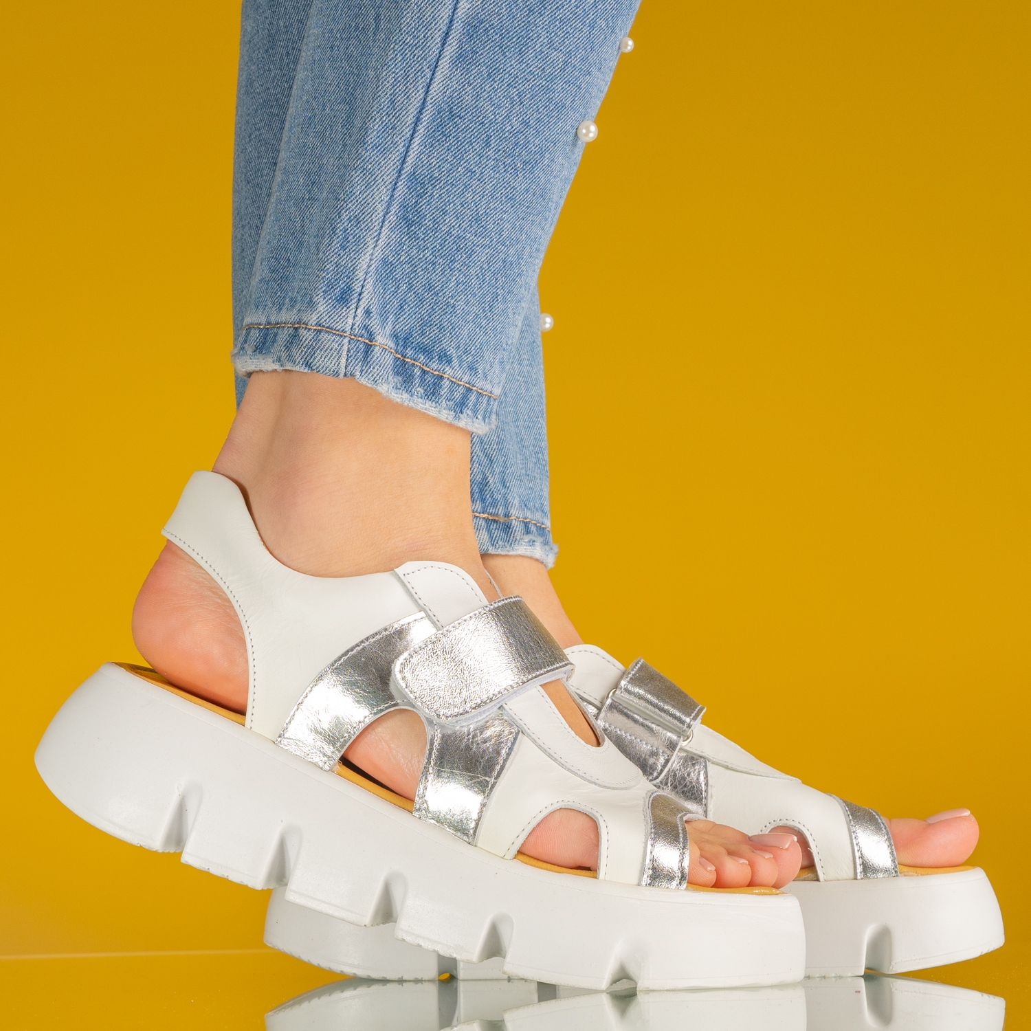 Youth sandals PONKI Mio White №36-39